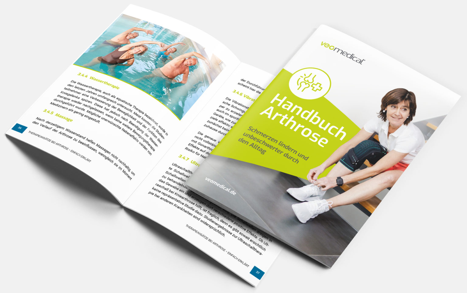 Bild einer professionell gestalteten Healthcare Broschuere mit medizinischen Informationen und ansprechendem Design 002