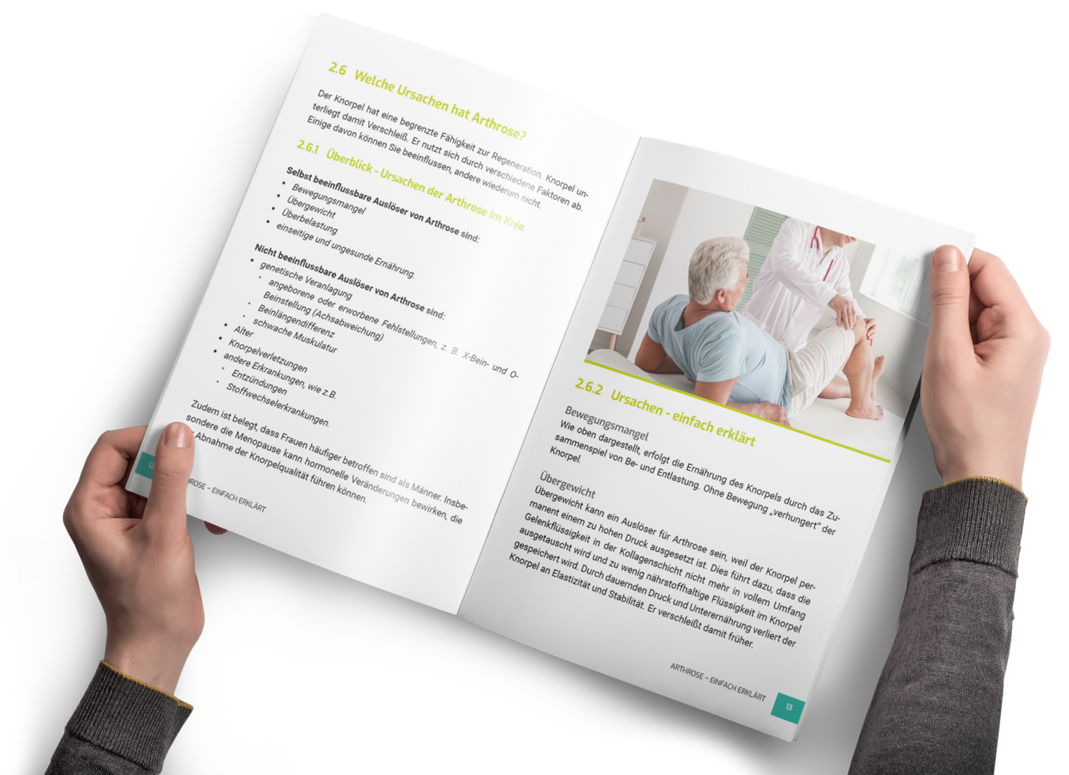 Bild einer professionell gestalteten Healthcare Broschuere mit medizinischen Informationen und ansprechendem Design 003
